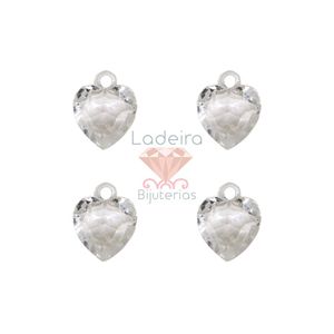 PINGENTE CORAÇAO 17MM EM ACRILICO COM 50GR