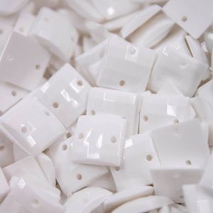 Chaton Para Costura Quadrado Sextavado 10X10mm Em Acrilico Com 50Gr