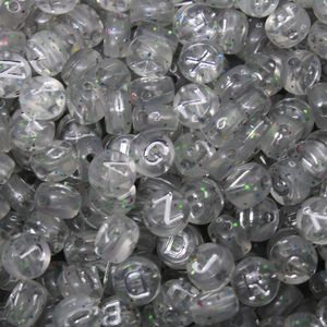 MIÇANGA ENTREMEIO REDONDO LETRA TRANSLUCIDO 07MM EM ACRILICO COM 25G