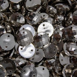 CHATON PARA COSTURA SEXTAVADA 10MM EM ABS COM 250GR