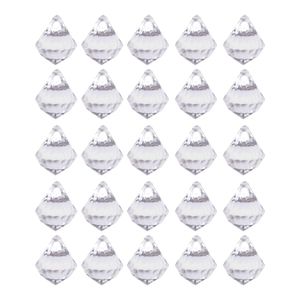 PONTEIRA DIAMANTE SEXTAVADO 13X18MM EM ACRILICO COM 50GR