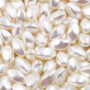 Perola Irregular Passante 14X08mm Em Abs Com 500Gr