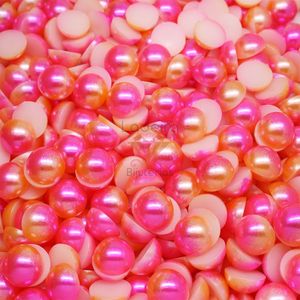 Meia Perola Para Colagem Mesclada 12Mm Em Abs Com 250Gr