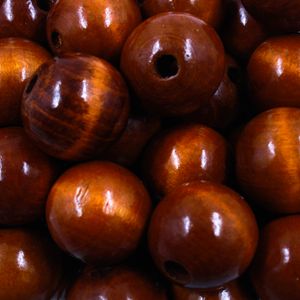 BOLA PASSANTE 24MM EM MADEIRA COM 500GR