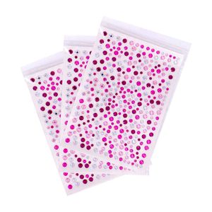 Cartela Adesiva Chaton Redondo 03-08Mm Em Acrilico Com 12 Cartelas