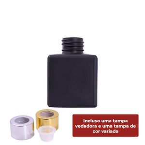 FRASCO DE VIDRO PARA AROMATIZADOR R28/410 QUADRADO 100ML
