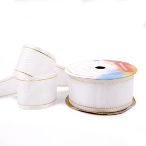 FITA NATALINA GORGURÃO COM FRISO SINIMBU 1923 38MM EM POLIÉSTER COM 10 METROS