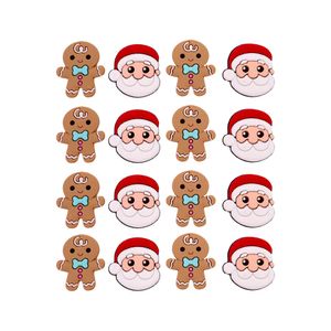 Kit Aplique Natalino Papai Noel E Biscoito Emborrachado 37X35cm Com 50 Peças