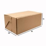 Caixa De Papelão Para Correios Media 32X20x14cm-1764355573609