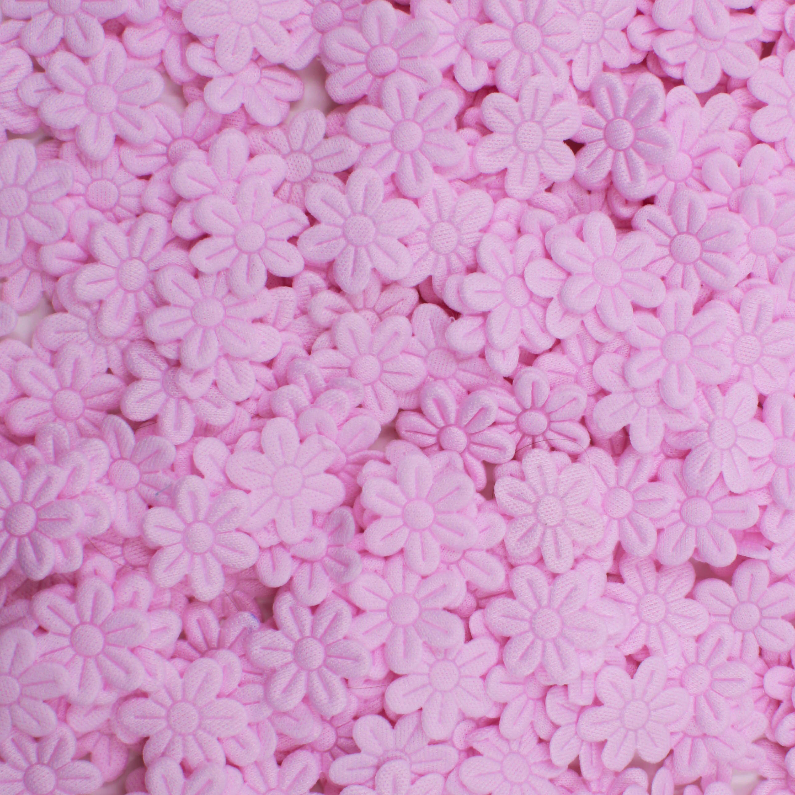 Aplique Flor 20Mm Em Poliester Com 50 Unidades