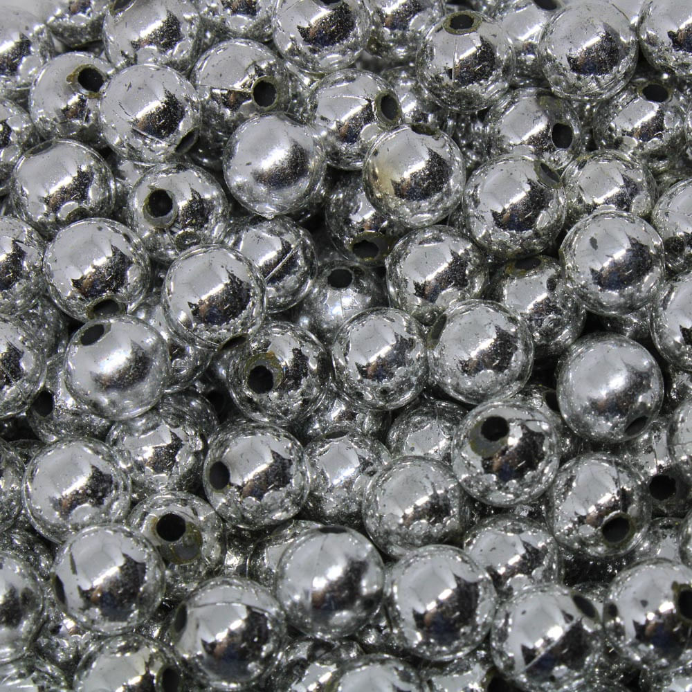BOLA PLASTICA LEITOSA PASSANTE 10MM COM 50G