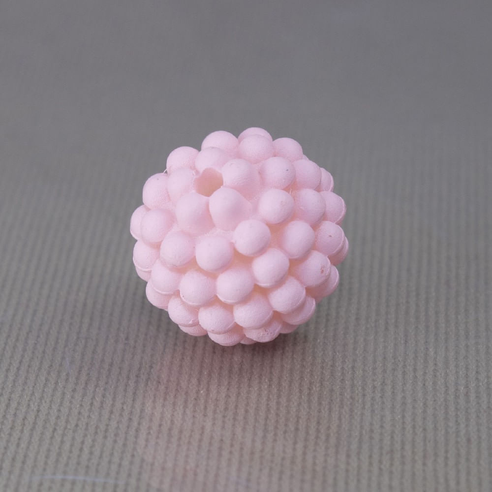 Bola Craquelada Leitosa Passante 10Mm Em Abs Com 50Gr