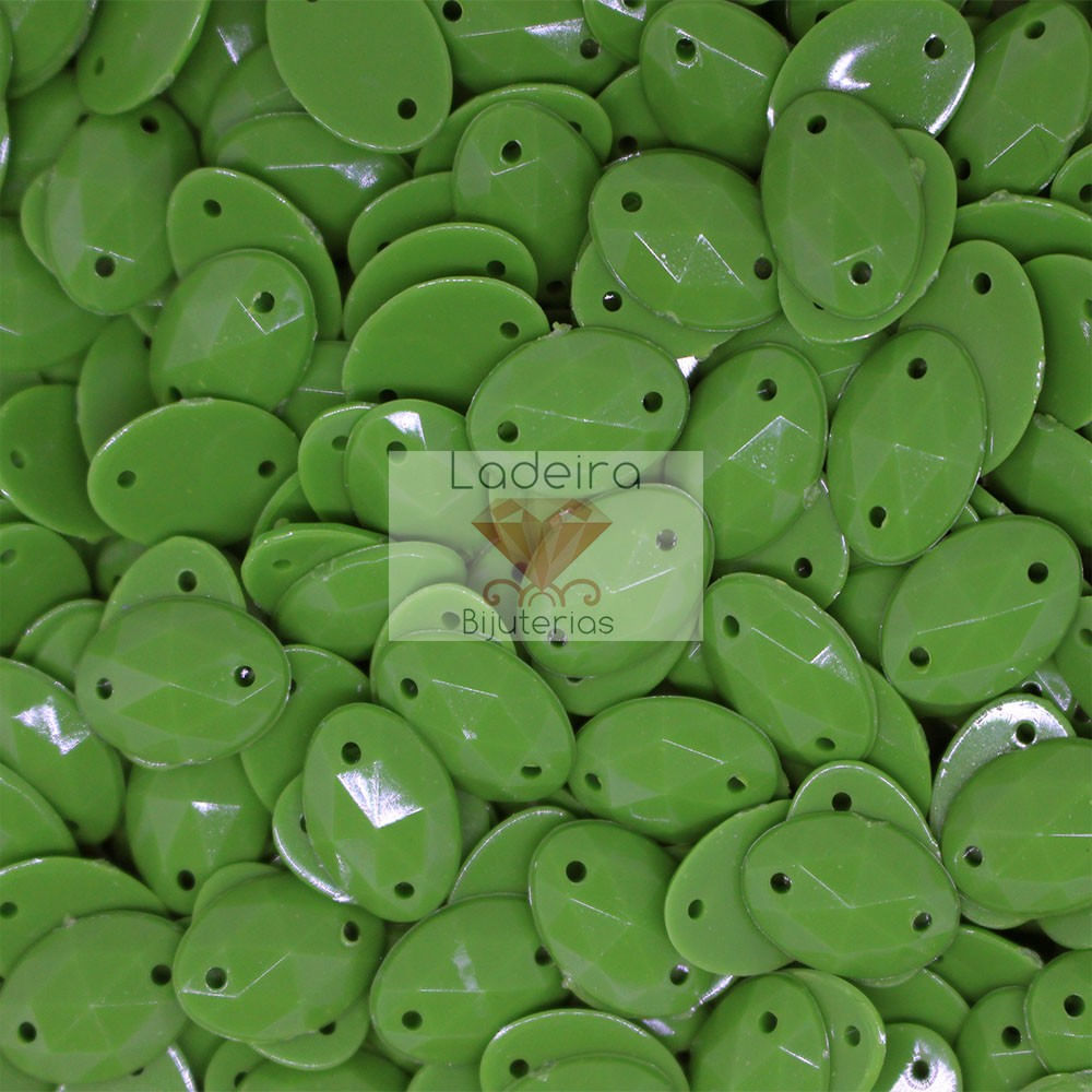 CHATON-PARA-COSTURA-LEITOSO-OVAL-SEXTAVADO-10X14MM-EM-ACRILICO-COM-250GR-124---VERDE-C-24