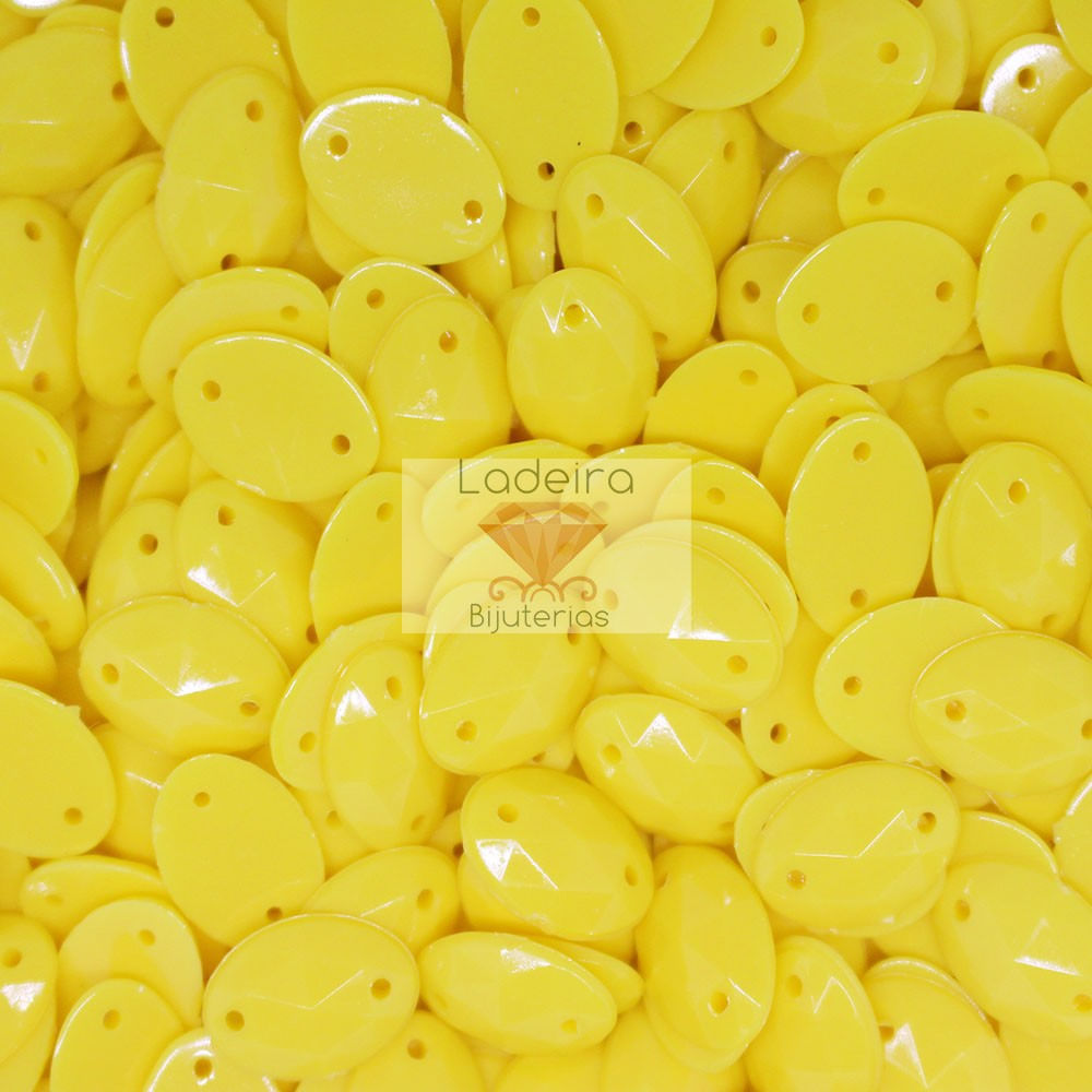 CHATON-PARA-COSTURA-LEITOSO-OVAL-SEXTAVADO-10X14MM-EM-ACRILICO-COM-250GR-118---AMARELO-C-18