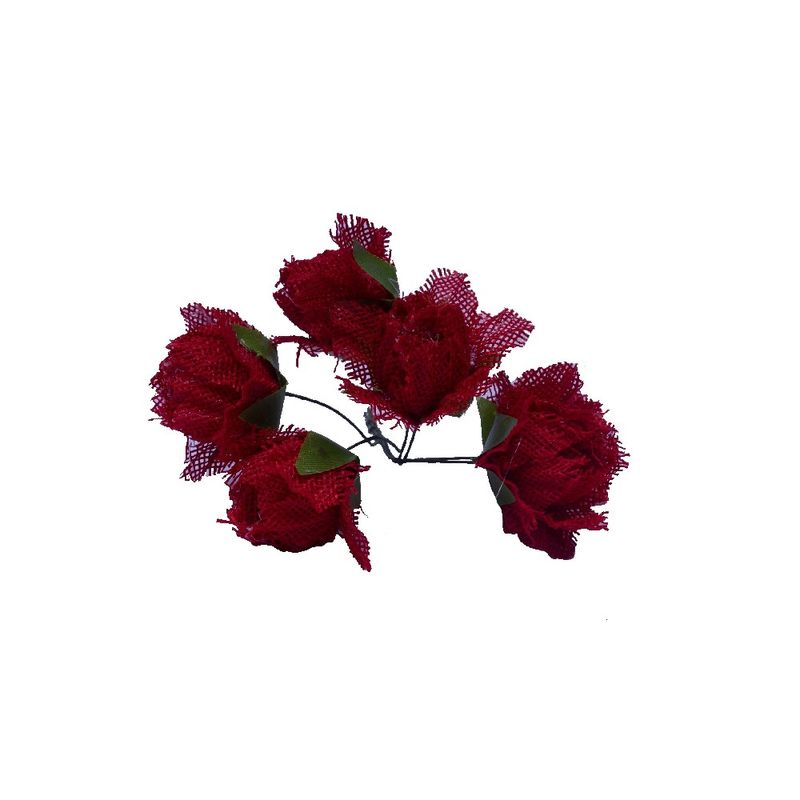 BOUQUET-FLOR-DE-TECIDO-55MM-EM-POLIESTER-COM-36-PECAS-210F---VERMELHO