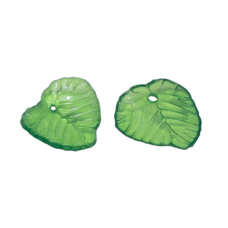 PINGENTE-FOLHA-16X15MM-EM-ACRILICO-COM-500G-925A---VERDE
