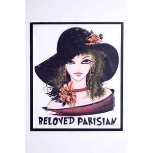 ESTAMPA ROUPAS BELOVED PARISIAN  22X26 PCTE C/ 50 PÇS