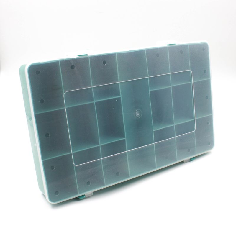 CAIXA-MULTIUSO-GRANDE-18X30-EM-PLASTICO-COM-19-DIVISORIAS---412---VERDE-AGUA